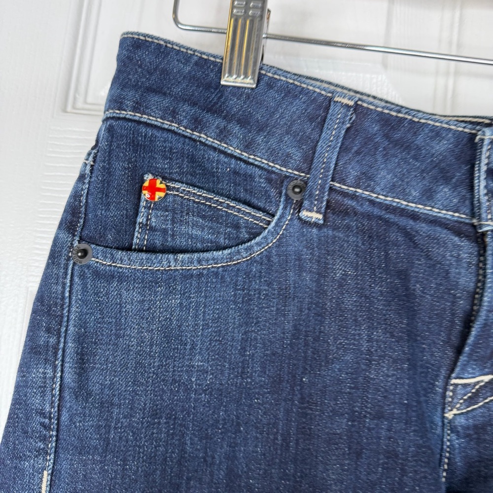 Sz 25 Hudson Dark Blue Denim low rise Viceroy knee Shorts $125 MSRP NWOT - Picture 8 of 10